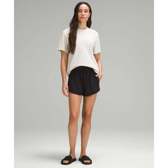 lululemon athletica Tops - Lululemon Relaxed-Fit Cotton Jersey T-Shirt Bone (First Release) Women's XL READ